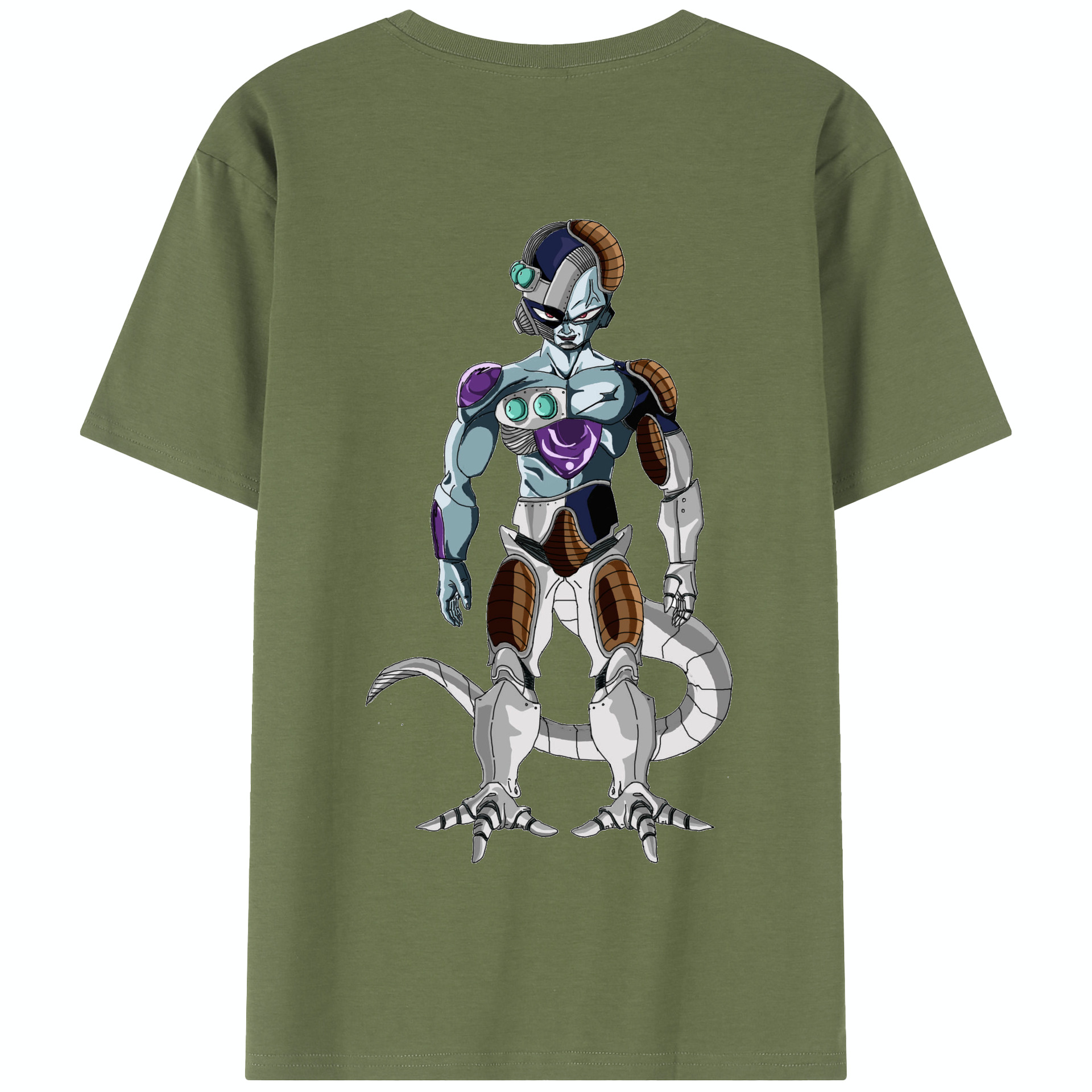 （画像用） ドラゴンボール クウラ DRAGON BALL Cooler Coora 綿100％半袖Tシャツ（背面プリント）